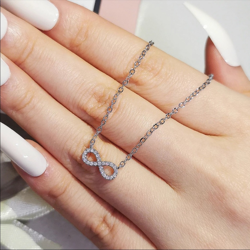 New Women’s Infinity Love Diamond Necklace
